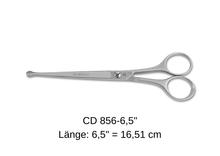 Lade das Bild in den Galerie-Viewer, Hunde-/Fellschere CD856-6,5 gebogene Klingen 6,5&quot; von Weltmeister® Solingen
