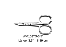 Lade das Bild in den Galerie-Viewer, Topseller! Solinger Nagelschere / Hautschere WM102TS mit Turmspitze und patentiertem Spezialschliff 3,5&quot; von Weltmeister® Solingen

